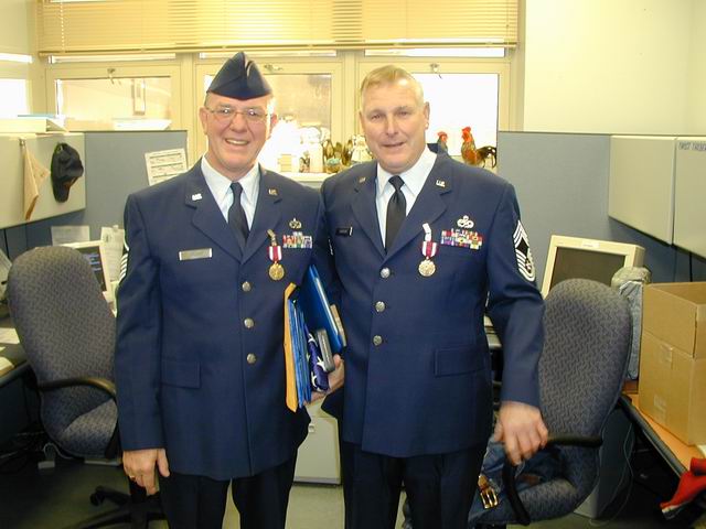 MSgt Larry Umland & CMSgt Jack Thilberg